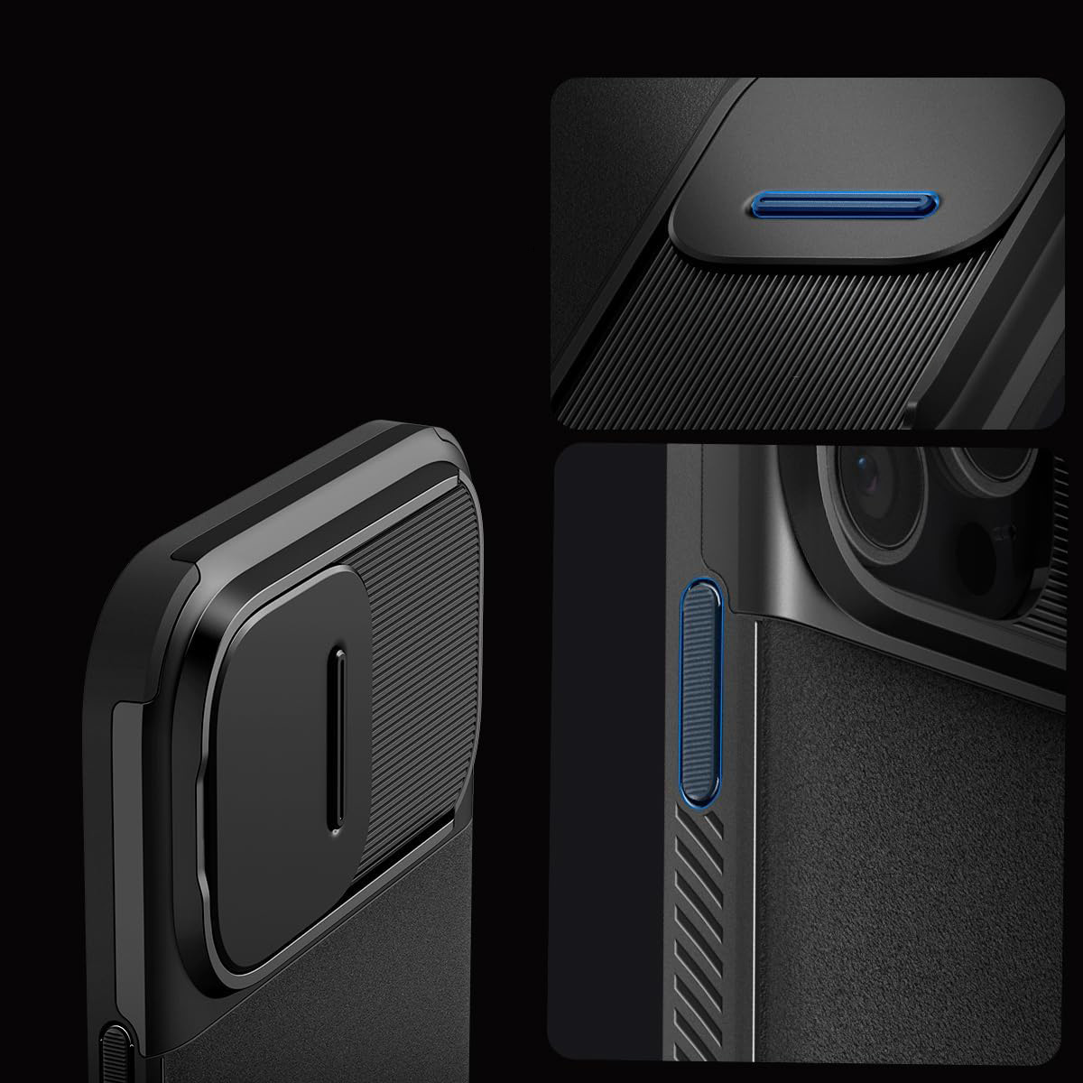 Etui Spigen Optik Armor Mag do MagSafe do iPhone 16 Pro, czarne
